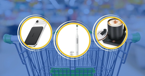 Tech gadgets collage