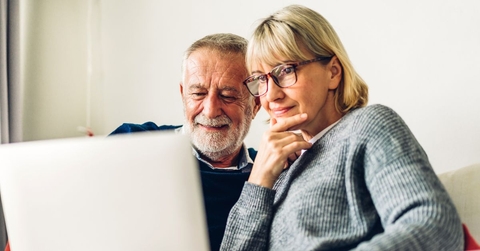 older couple on laptop