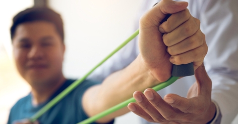 Physical therapist patient