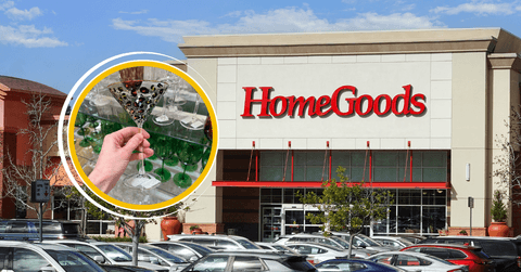 HomeGoods storefront and product collage