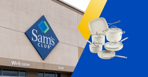 Sam's Club store with cookware set