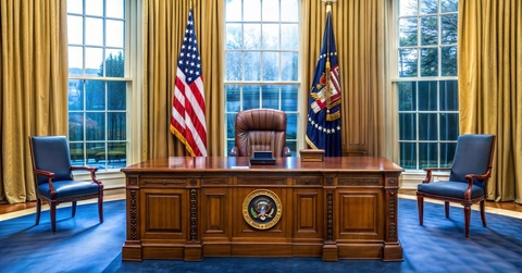 desk of the office of the president of the United States of America