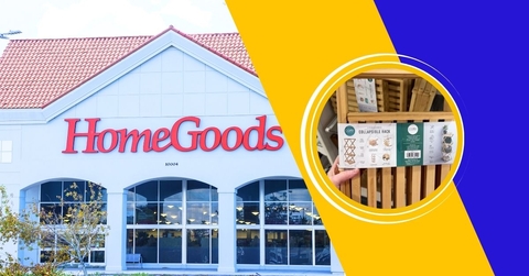 HomeGoods store with organizational rack