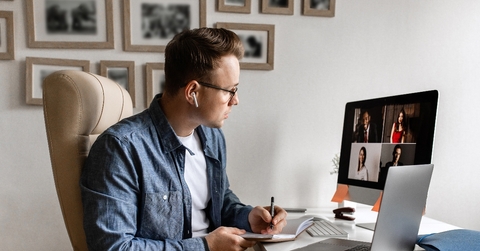 Man working from home