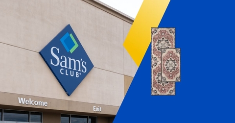 Sam's Club store with rug set