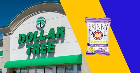 Dollar Tree store with Skinny Pop