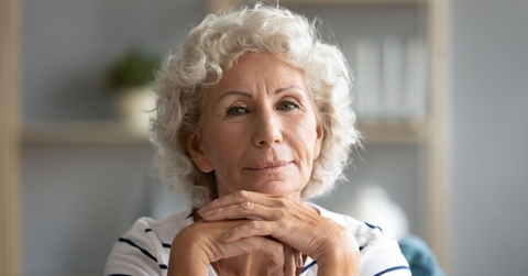 Portrait of a woman in her 70s