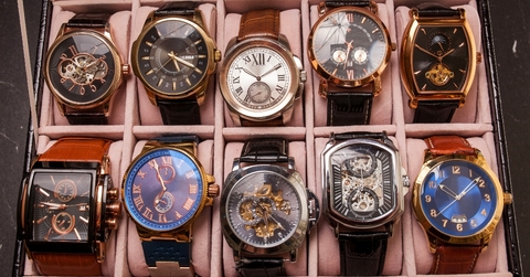 Watch collection in a box