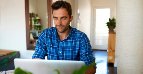Man working from home