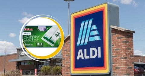 Aldi Template with Radiance Lavender Wet Mopping Cloth Refills
