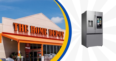 Original Home Depot Template with Samsung Mega Capacity French Door Refrigerator with Family Hub