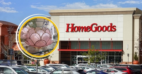 HomeGoods storefront and glass candle holder