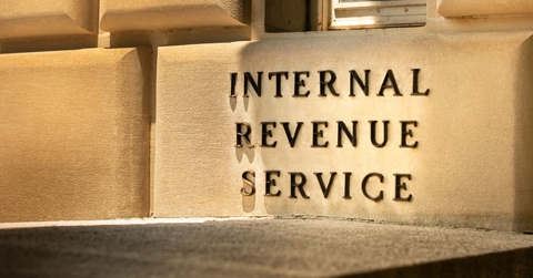 Internal Revenue Service building sign