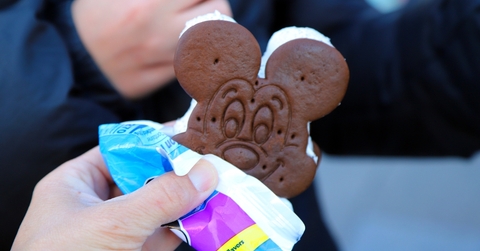 Mickey Mouse ice cream sandwich
