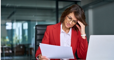 Mature businesswoman in office