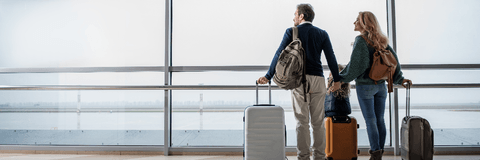 Couple at airport