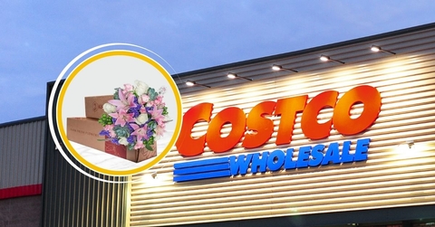Costco store with flowers