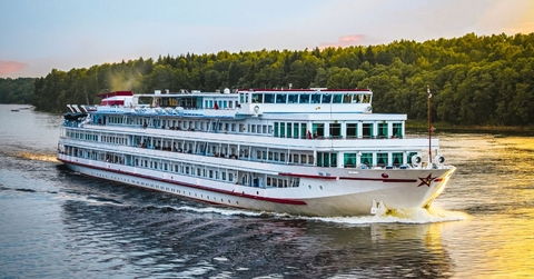 Cruise ship on the river