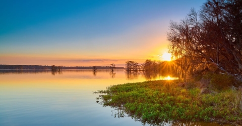 Sunset at Lake Talquin State Park near Tallahassee, FL