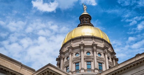 Gold dome of the Georgia State Capitol building