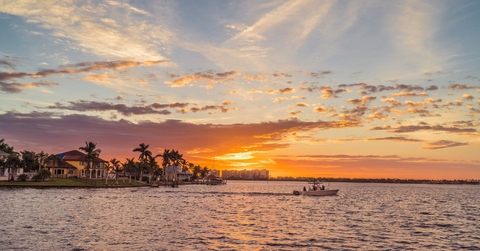 Cape Coral, Florida at sunset