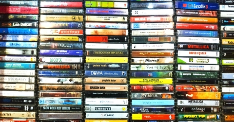 Vintage cassette tapes