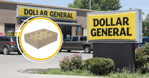 Dollar General storefront and drawer organizer product