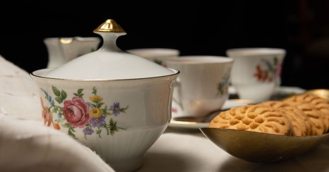 Antique porcelain dinnerware