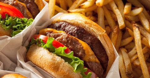Burgers and fries
