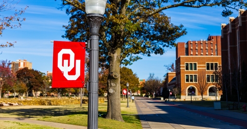 University of Oklahoma banner with logo
