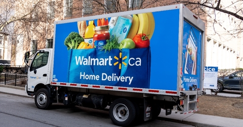 Walmart home delivery truck