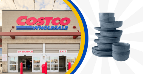 Costco storefront and kitchen plate and bowl set product
