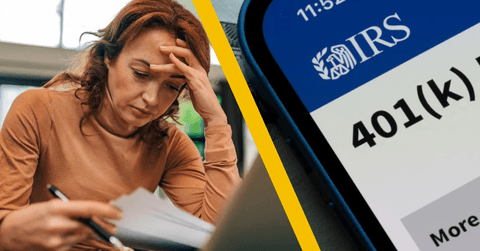 woman reviewing finances and 401k plan