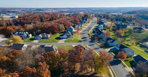 Neighborhood in Eau Claire, Wisconsin