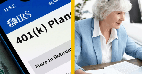 65-year-old looking at 401(k) plan