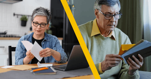 seniors opening social security checks