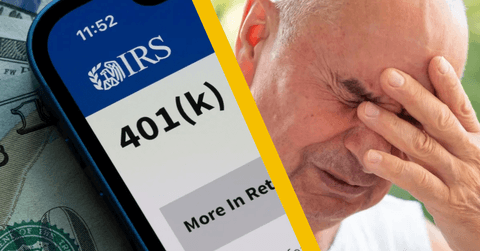 man regretting 401(k) decision