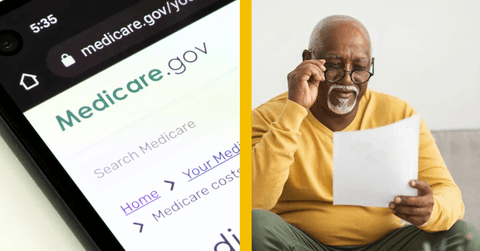 senior man reviewing medicare plan