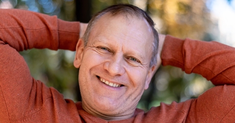 Happy man in his 50s
