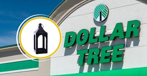 Dollar Tree Template with Metal Lantern Decor