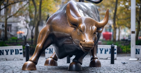 Charging Bull sculpture in New York City