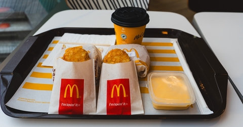 McDonalds Breakfast tray