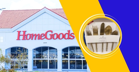 HomeGoods store with flatware set