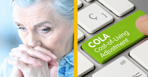 sad woman and cost of living adjustment