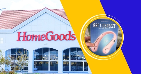 HomeGoods store with neck fan