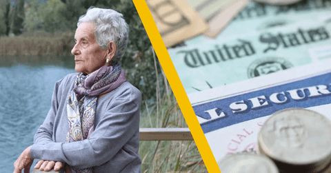 75 year old woman and social security benefit
