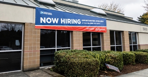USPS sign hiring now