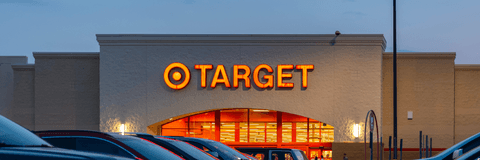 Target store exterior at night 