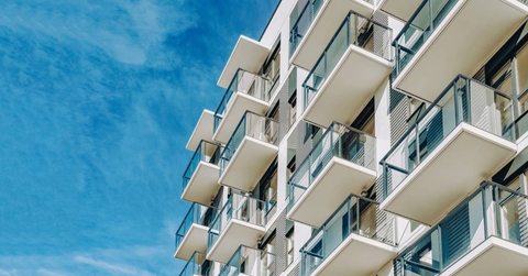 View of condos from exterior