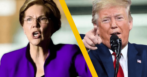 elizabeth warren and donald trump